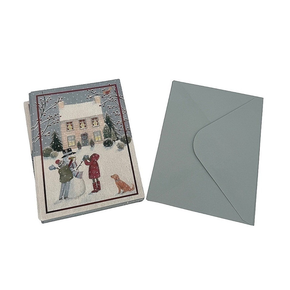 Markings by CR Gibson Holiday Christmas Cards Snowman Winter Scene 17 Count 5x7